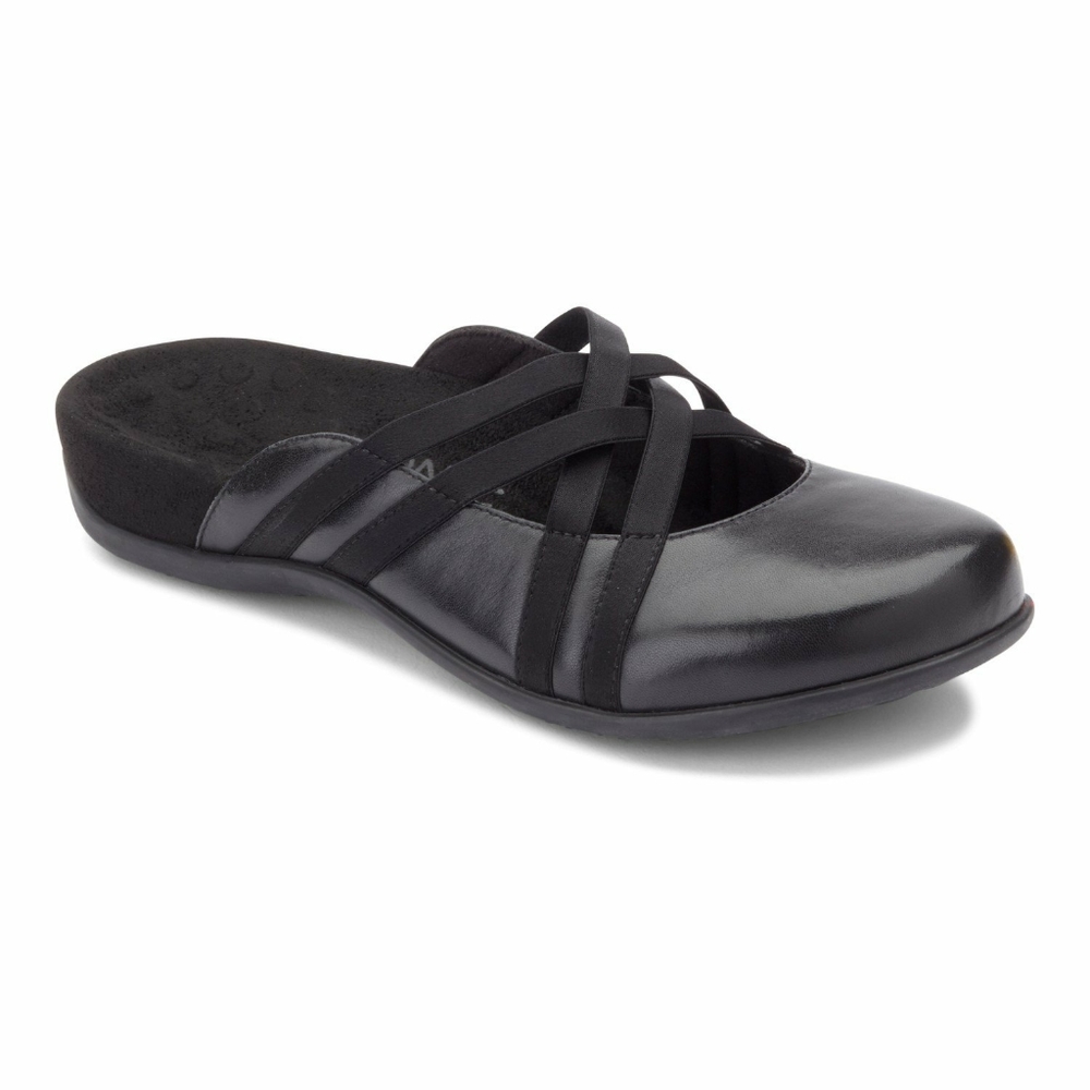 Vionic Claire Leather Slides